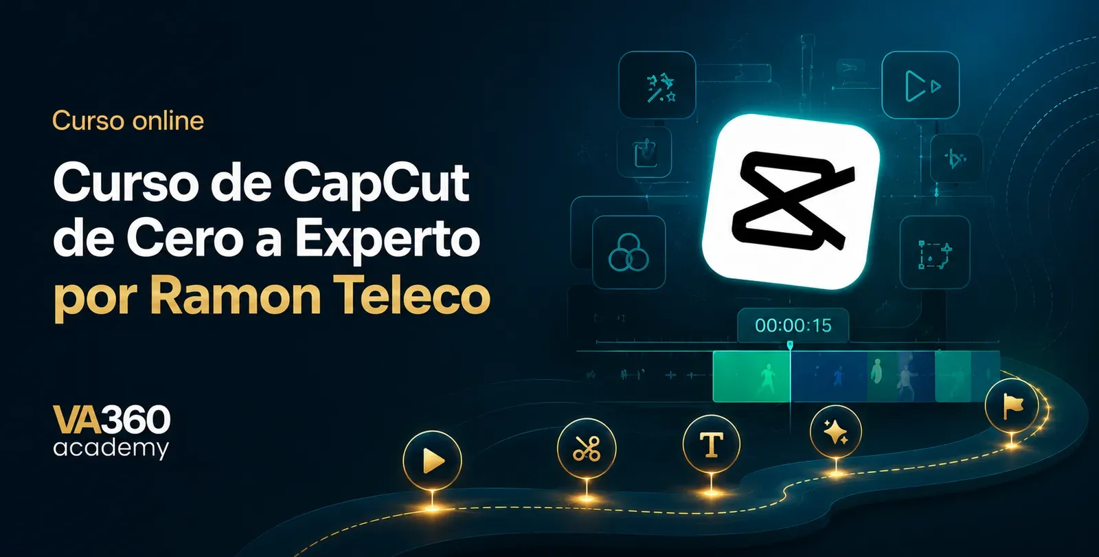 Portada del Curso de CapCut: de cero a experto