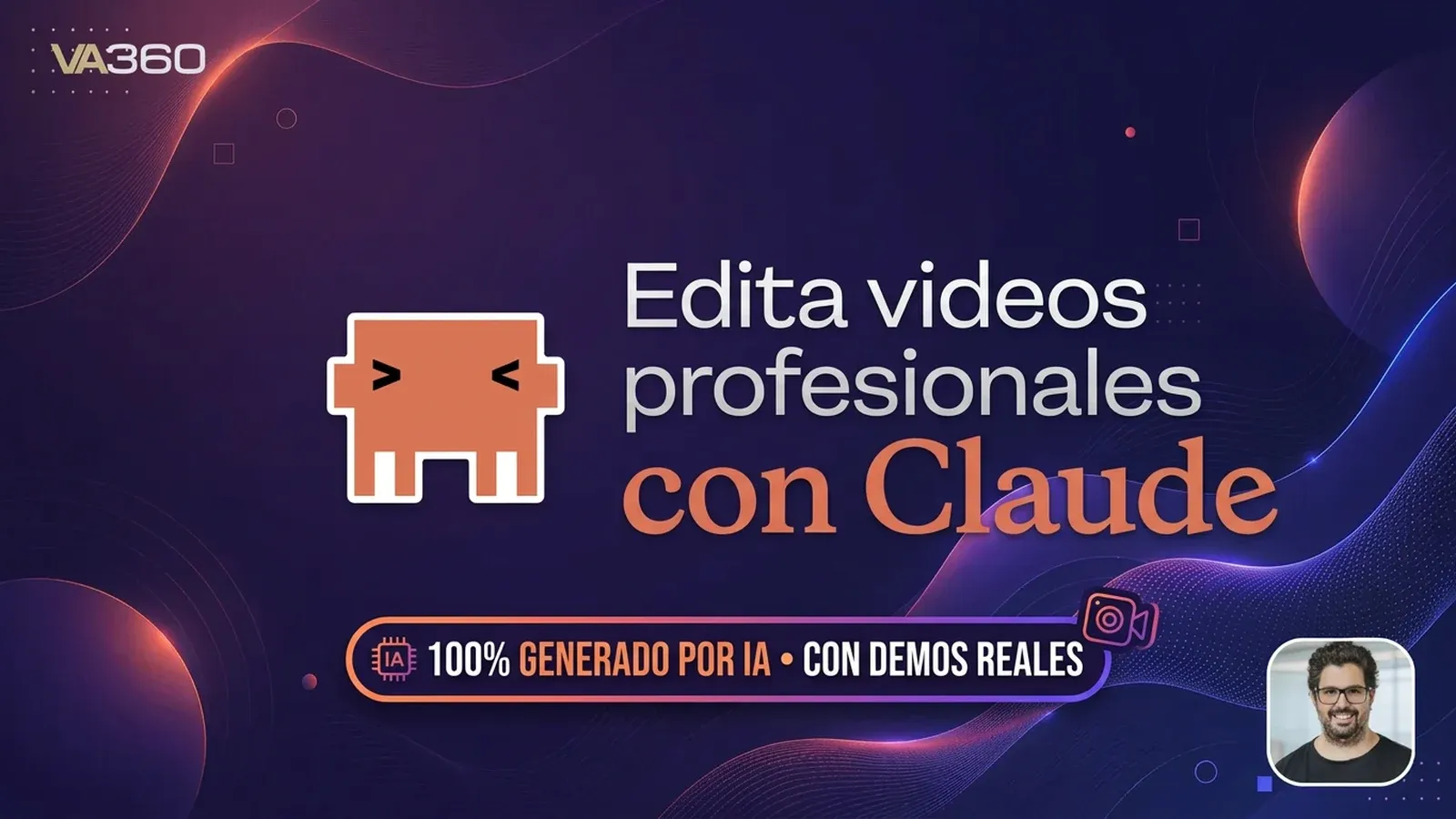 Portada del Edita vídeos profesionales con Claude