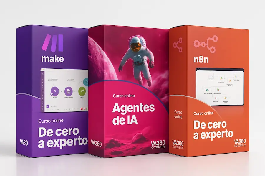 Máster en Automatizaciones de VA360 Academy que incluye n8n Make.com y Agentes IA